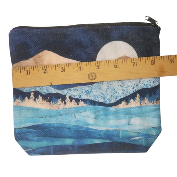 Sunflower Cosmetic Bag Black Floral Makeup Organizer - Picture 7 of 8